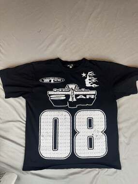 Hellstar 08 T-Shirt Size L Black Graphic Tee